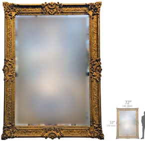 Very Large Early 20th Century French Giltwood Mirror