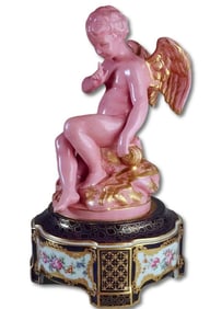 Sevres Porcelain Falconet Cupid L'amour Menacant
