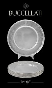 A Set Of Twelve Mid Century Buccellati Plates