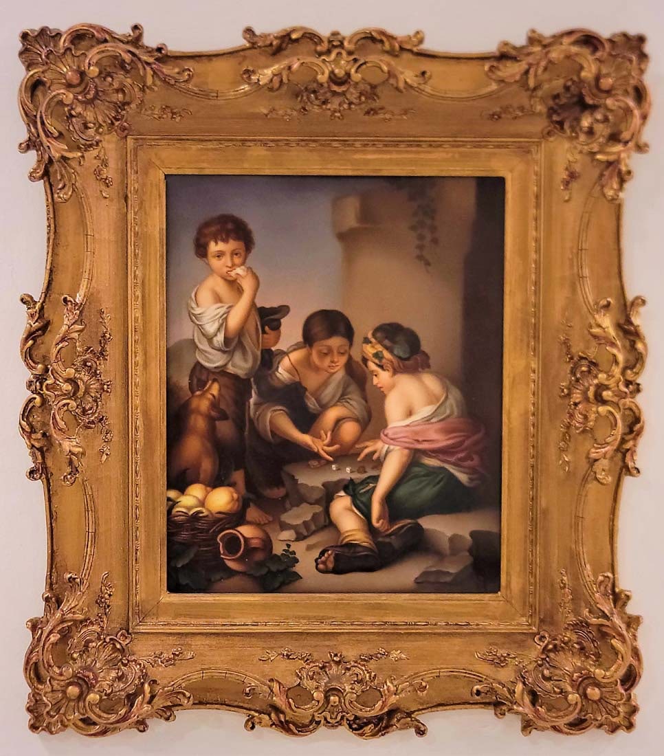 Framed 19th C. Berlin KPM plaque: Framed 19th C. Berlin KPM plaque. Frame: 13 1/2" x 15" \ Plaque: 7 7/8" x 9 1/4"