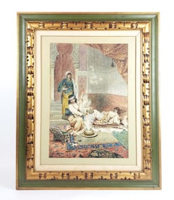 19th C. Orientalist Riva Ronia Signed Watercolor
