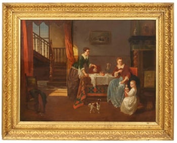 Alexis Van Hamme (Belgian, 1818-1875) Oil on Canvas, Circa 1872