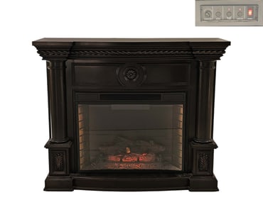 Realistic Electric Fireplace Freestanding Mantel