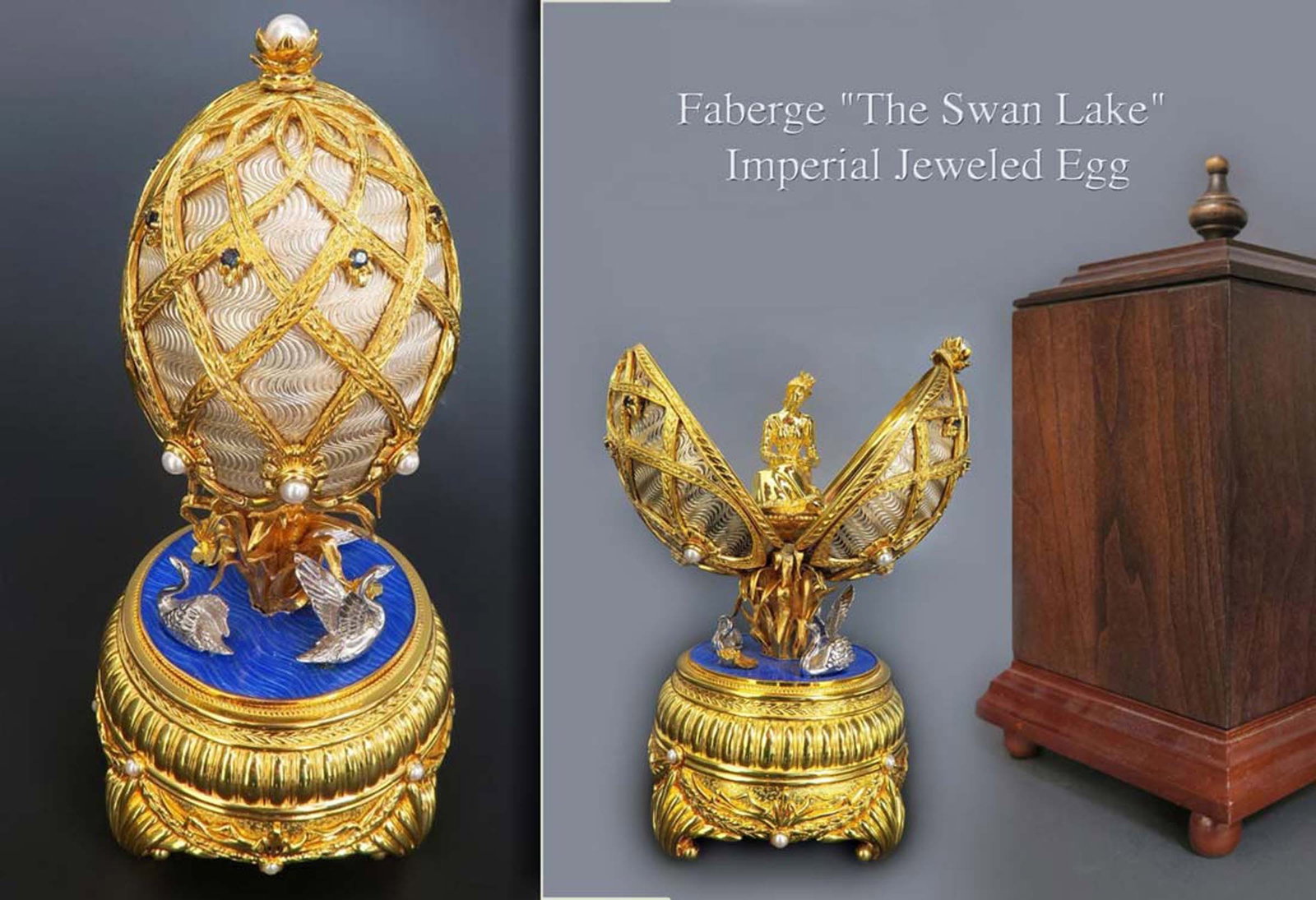 Faberge "The Swan Lake" Imperial Jeweled Egg (1 of 1)