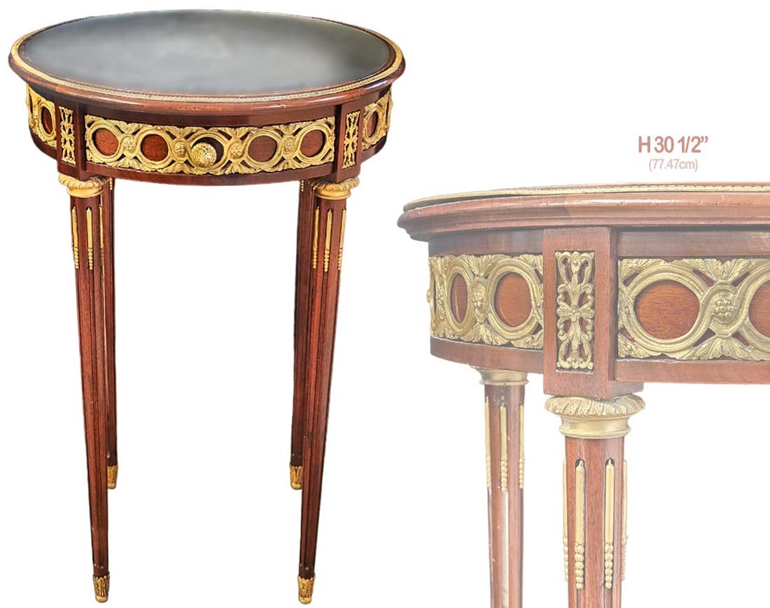 19th C. French Bronze Mounted Side Table (1 of 9)