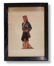 Signed Guatemalan Fredrick Crocker Lithograph