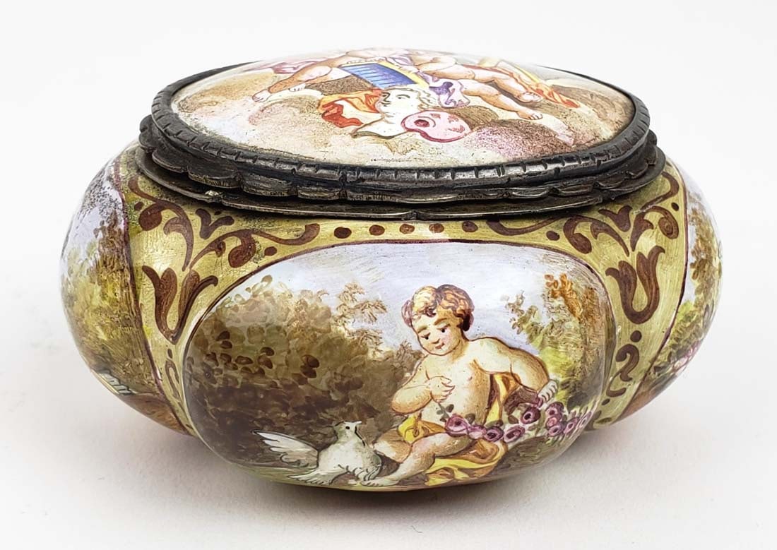 19th C. Viennese Enamel on Silver Box (1 of 8)