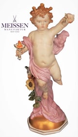 19th C. Large Meissen Porcelain Figure 'Personifying day'