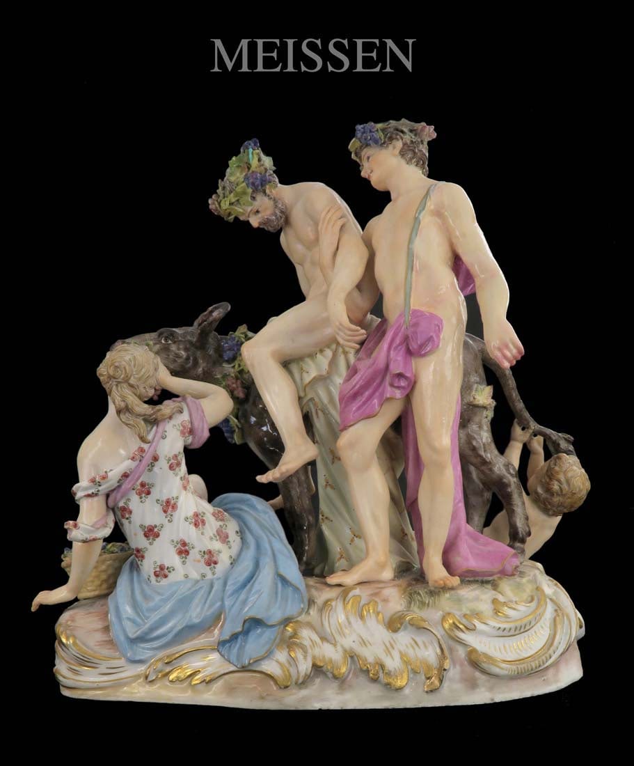 19th C. Meissen Figural Porcelain Group (1 of 5)
