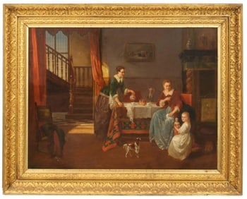 Alexis Van Hamme (Belgian, 1818-1875) Oil on Canvas, Circa 1872