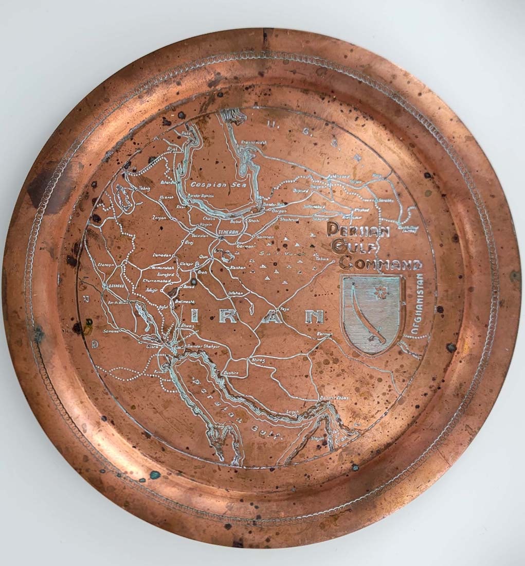 Pair Of Persian Golf Command Solid Copper, Circa 1943 - 2