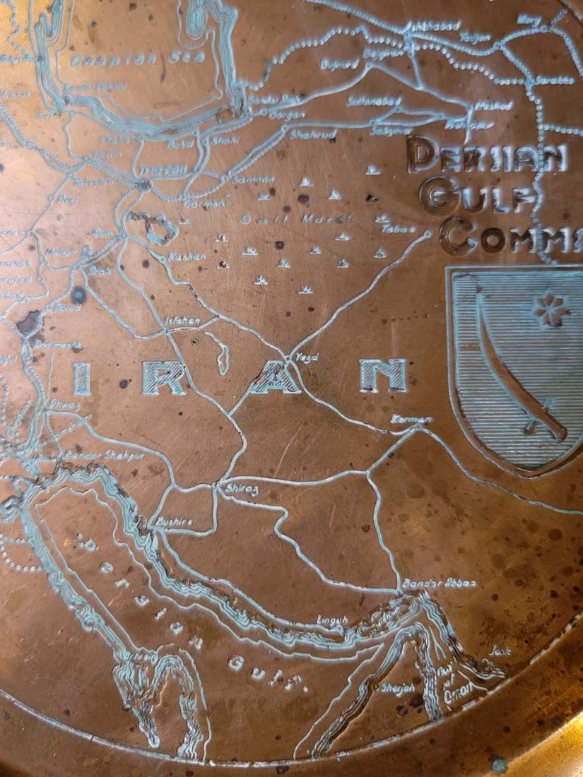 Pair Of Persian Golf Command Solid Copper, Circa 1943 - 5