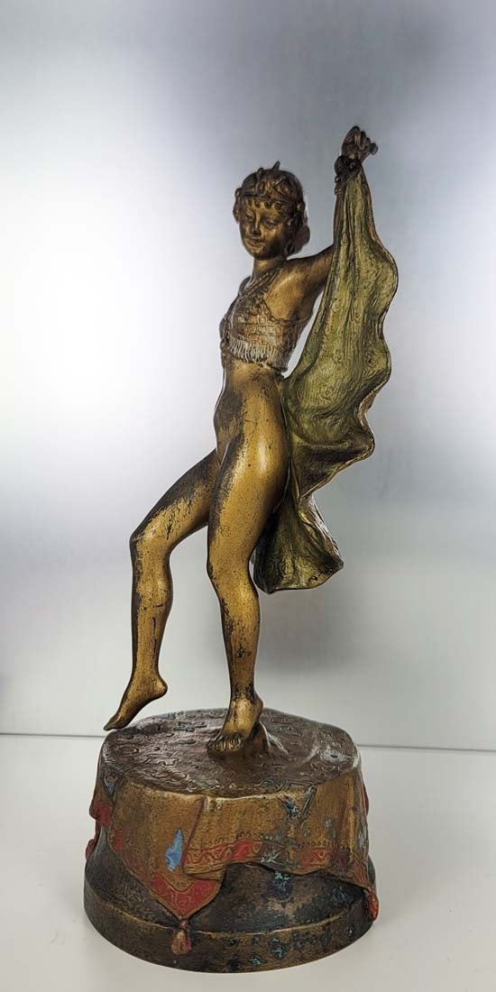 Cold Painted Bronze Bergman Bronze Gypsy Dancer - 4
