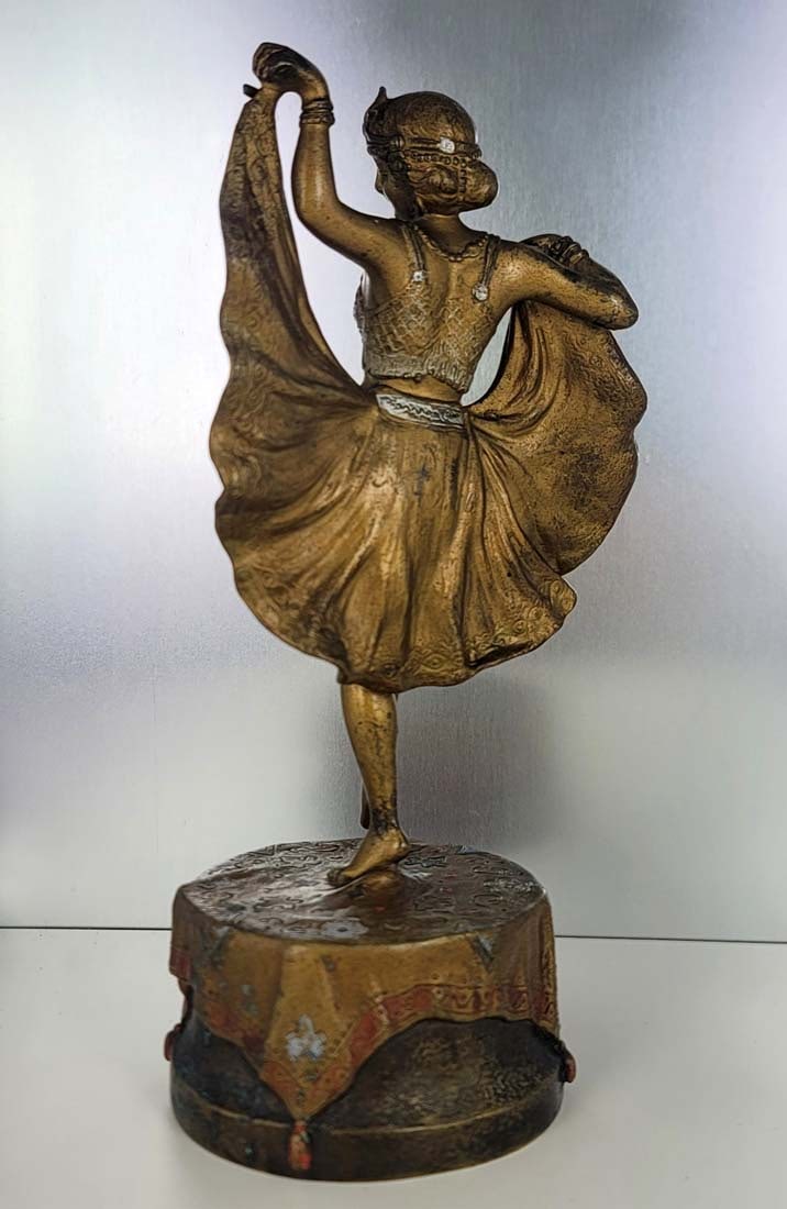 Cold Painted Bronze Bergman Bronze Gypsy Dancer - 5
