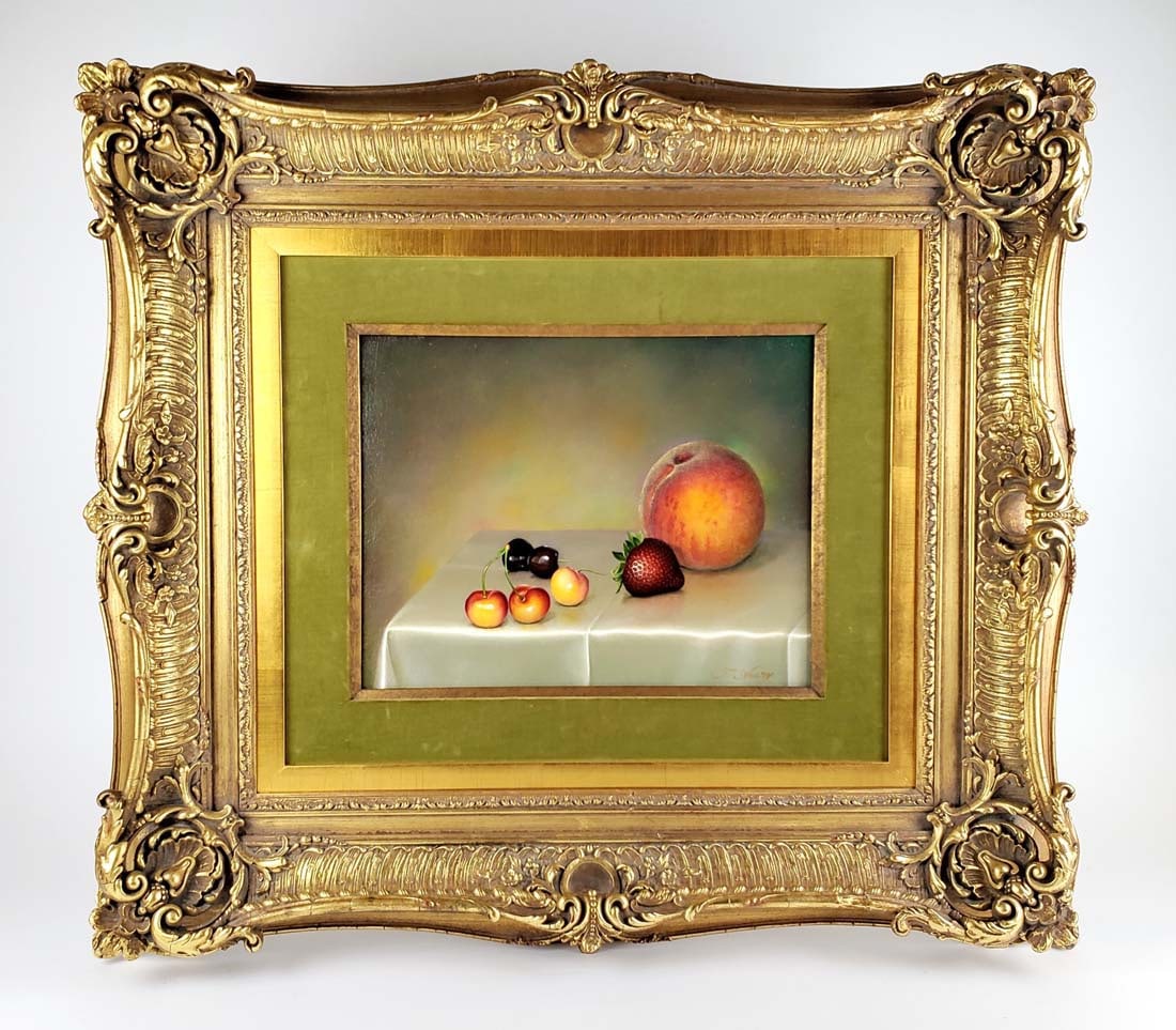 Magnificent Still Life Fruit Oil on Canvas by Teimur Amiry (1 of 6)
