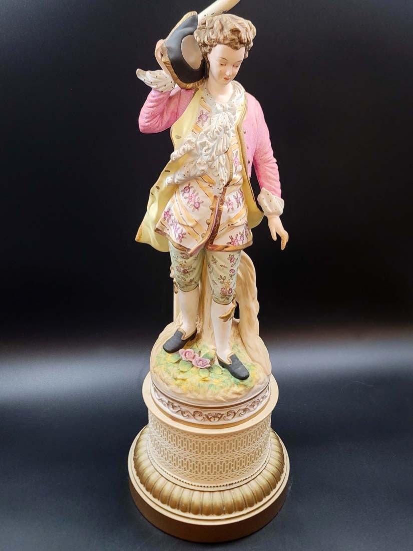 Large German Style Figural Lamp - 2