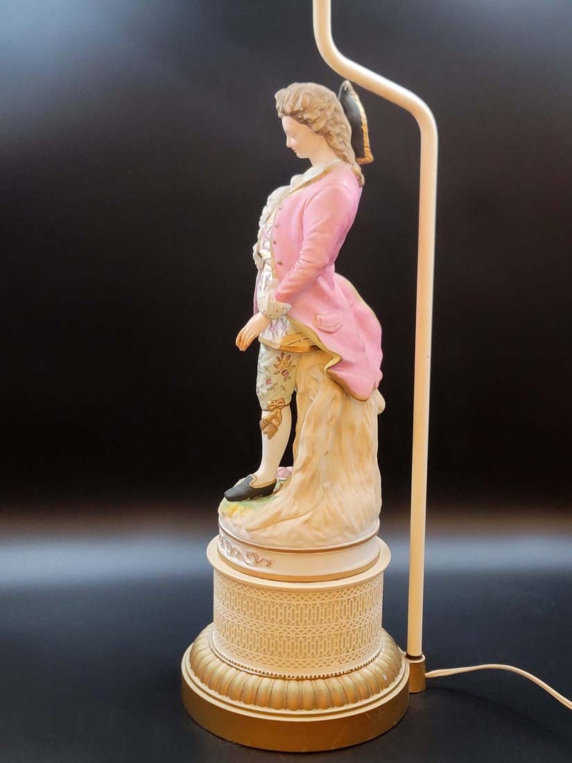 Large German Style Figural Lamp - 5