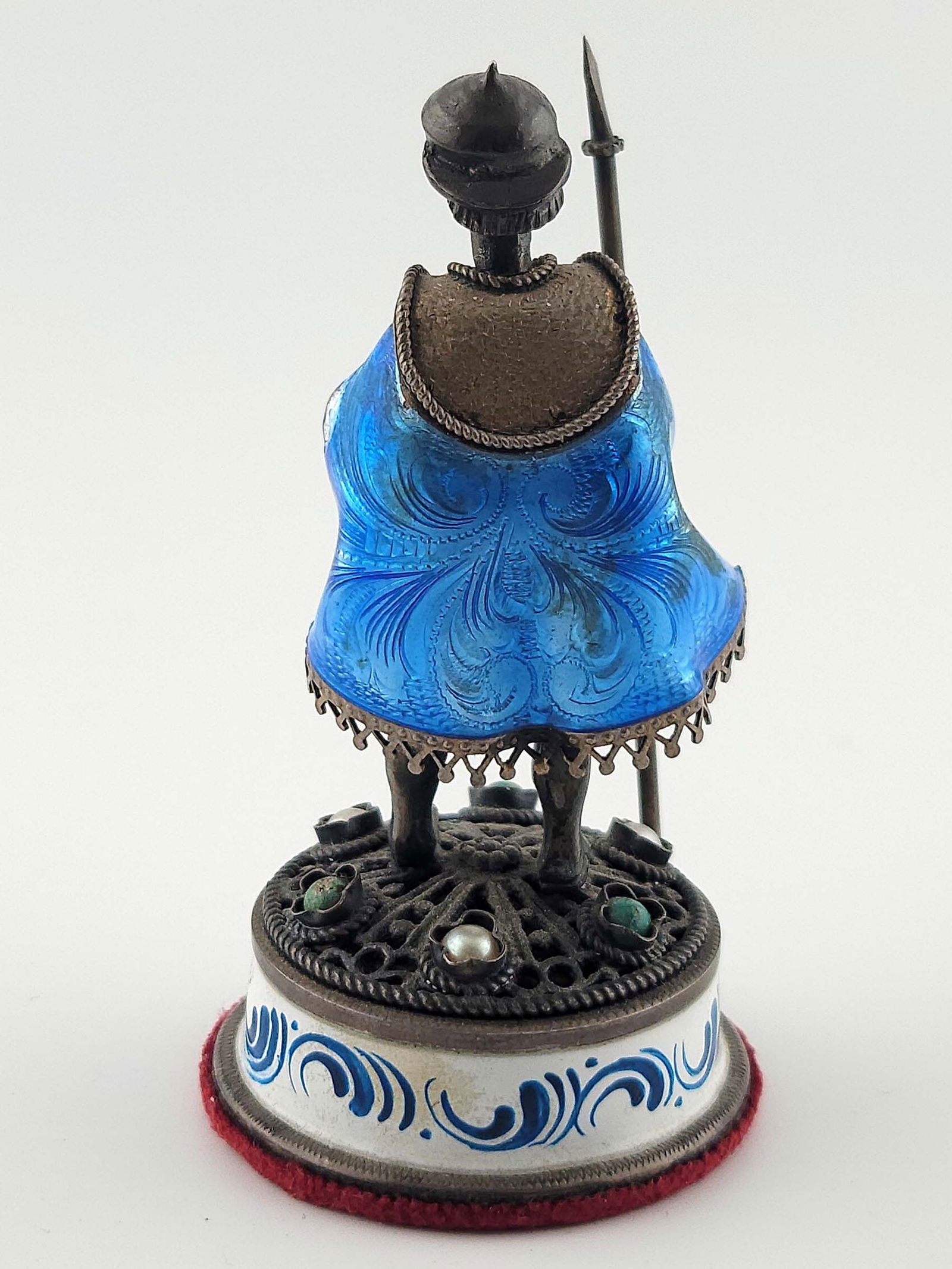 Viennese Silver Enamel Austrian Chess Set - 11