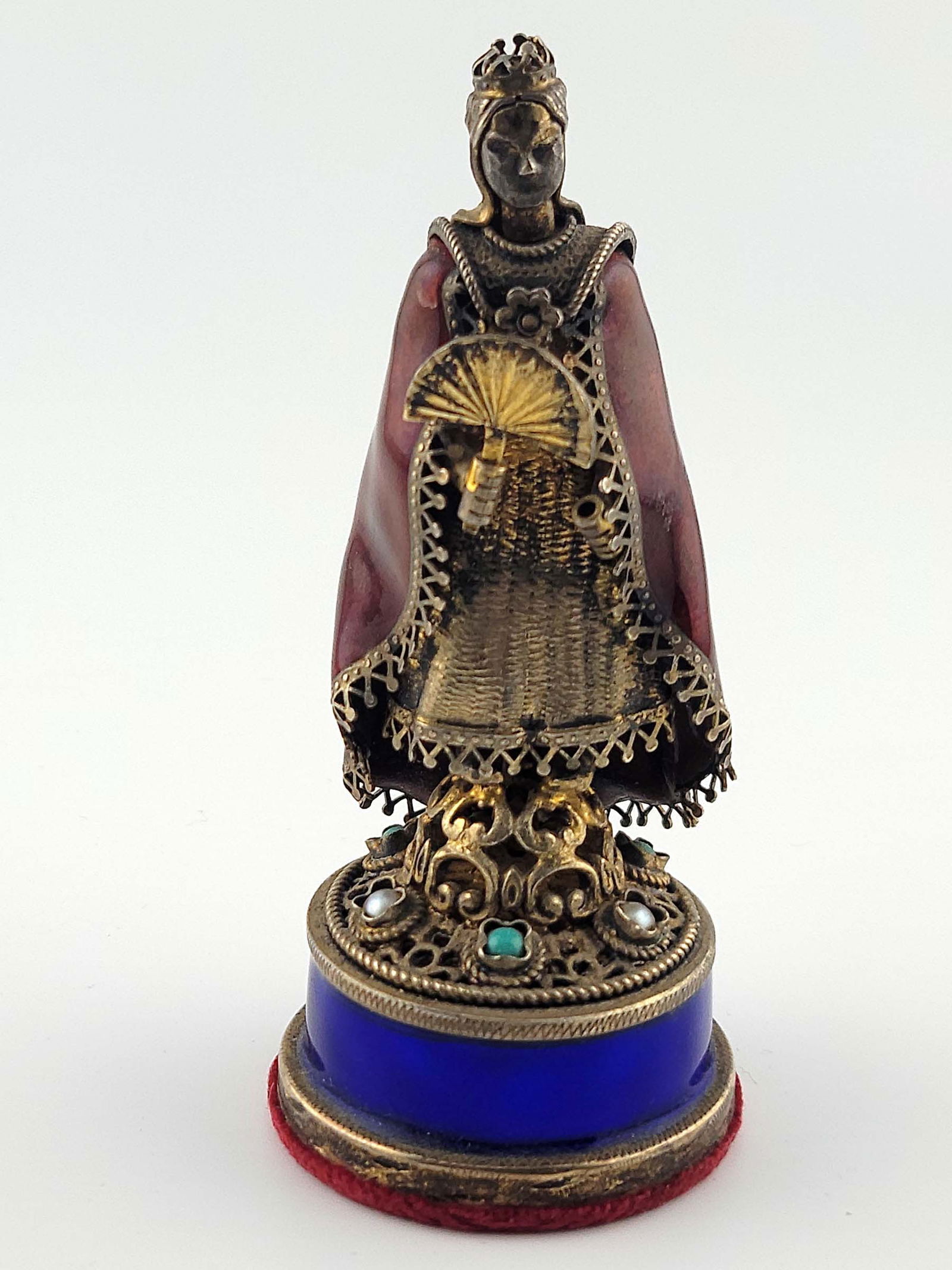 Viennese Silver Enamel Austrian Chess Set - 18