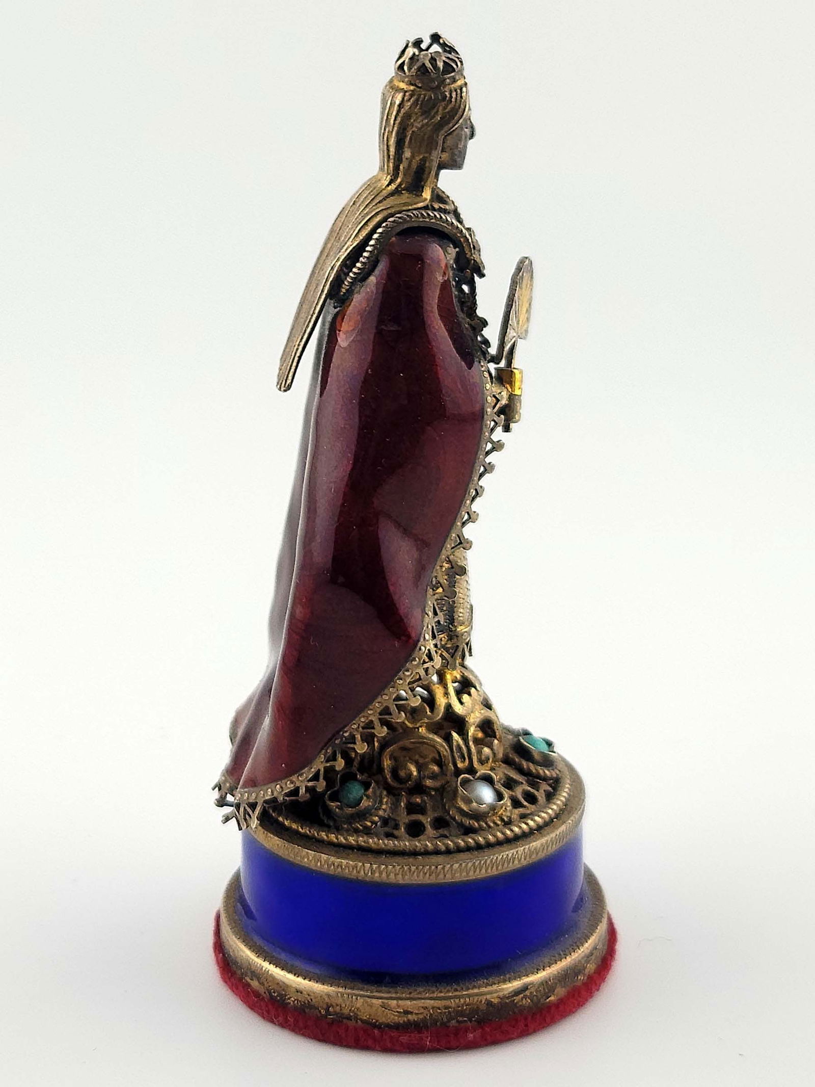 Viennese Silver Enamel Austrian Chess Set - 19