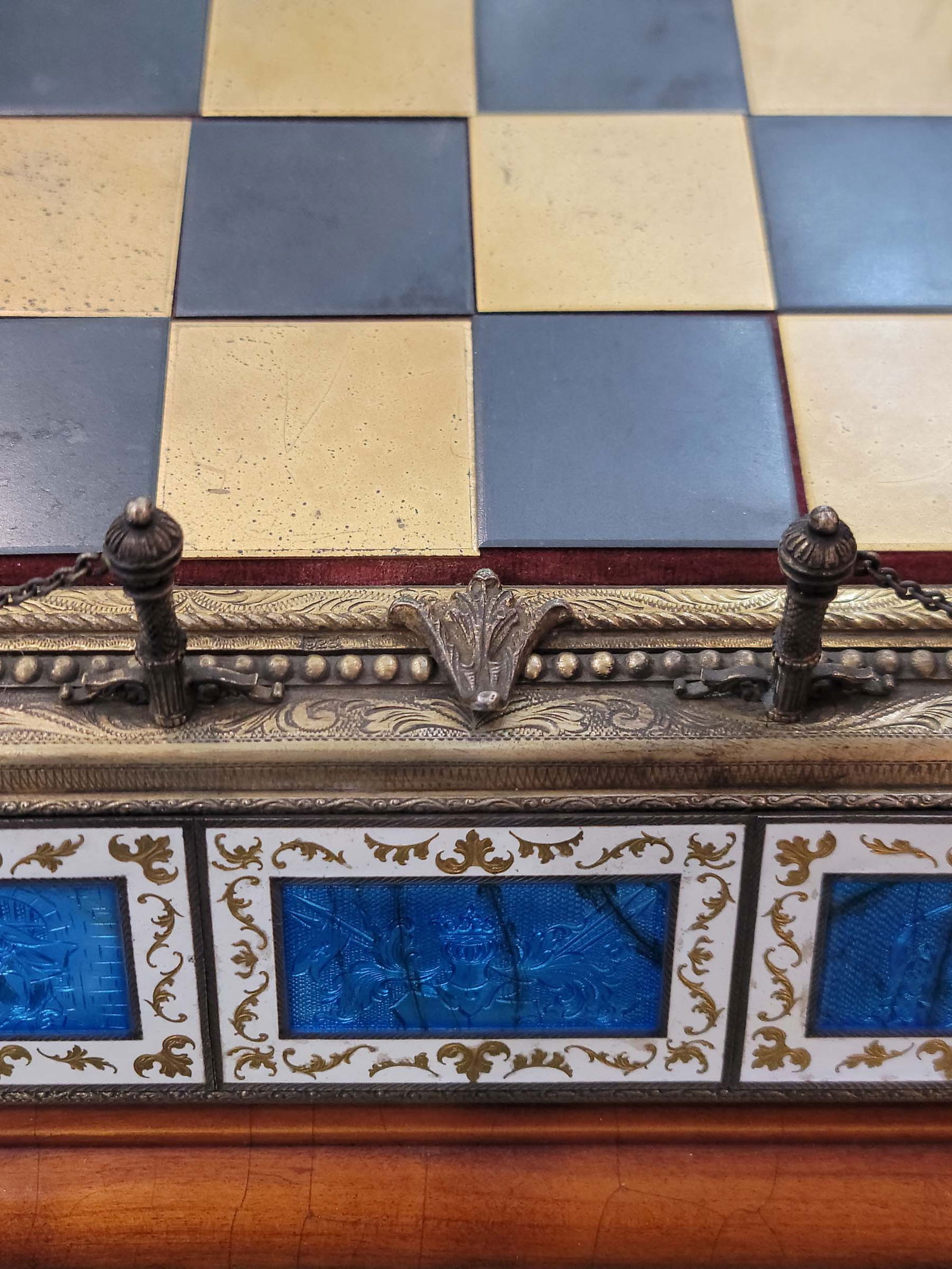 Viennese Silver Enamel Austrian Chess Set - 7