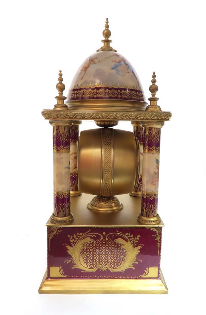 Large 19th C. Royal Vienna Austrian Clock - 4