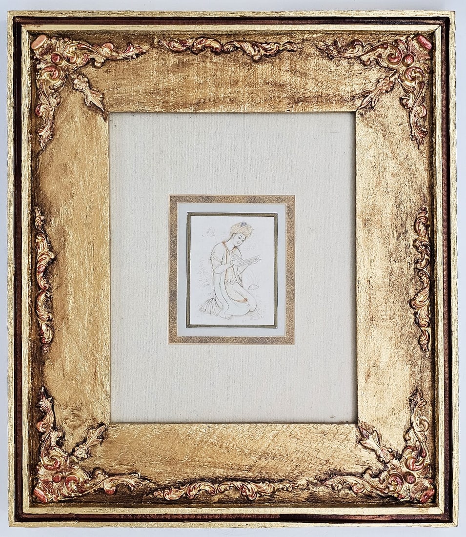 Persian Miniature Painting, Signed: Persian Miniature Painting, Signed. 13 1/2" x 15 1/2"