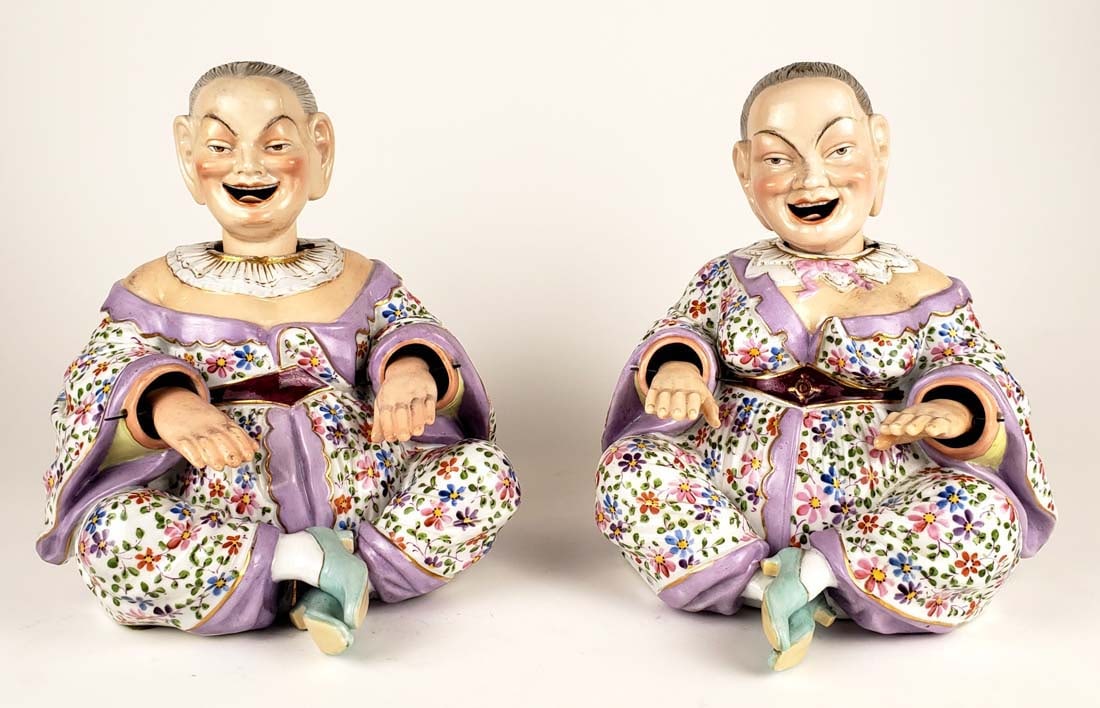 Pair of KPM Meissen Style Porcelain Moving Figures (1 of 5)