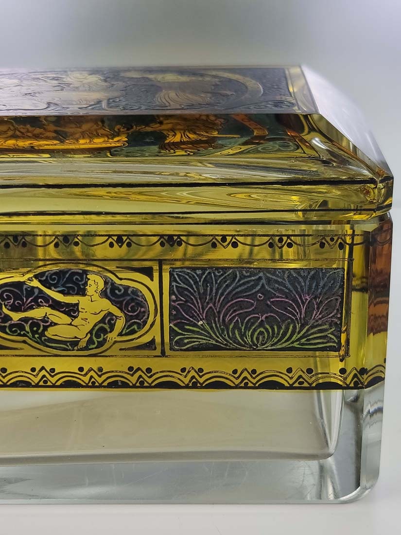 19th C. Crystal Moser Box - 6