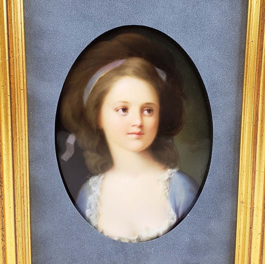 19th C. KPM Oval Plaque Signed Wagner - 2