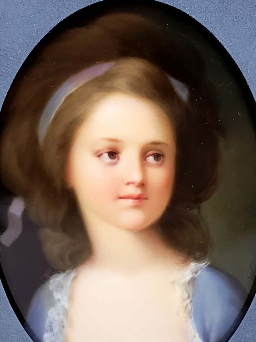 19th C. KPM Oval Plaque Signed Wagner - 3