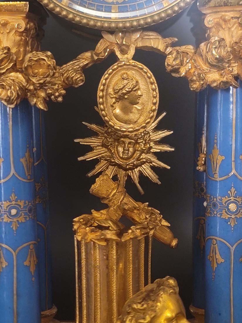 19th C. Sevres figural clock set - 3