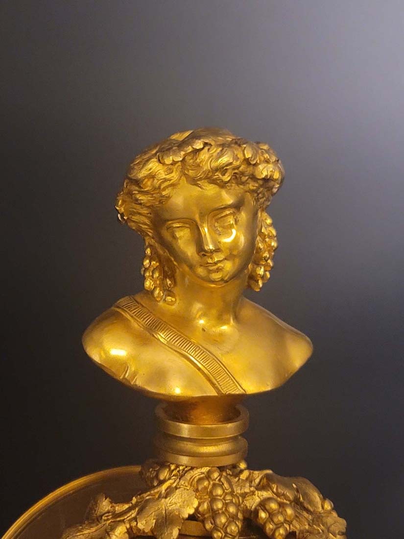 19th C. Sevres figural clock set - 8