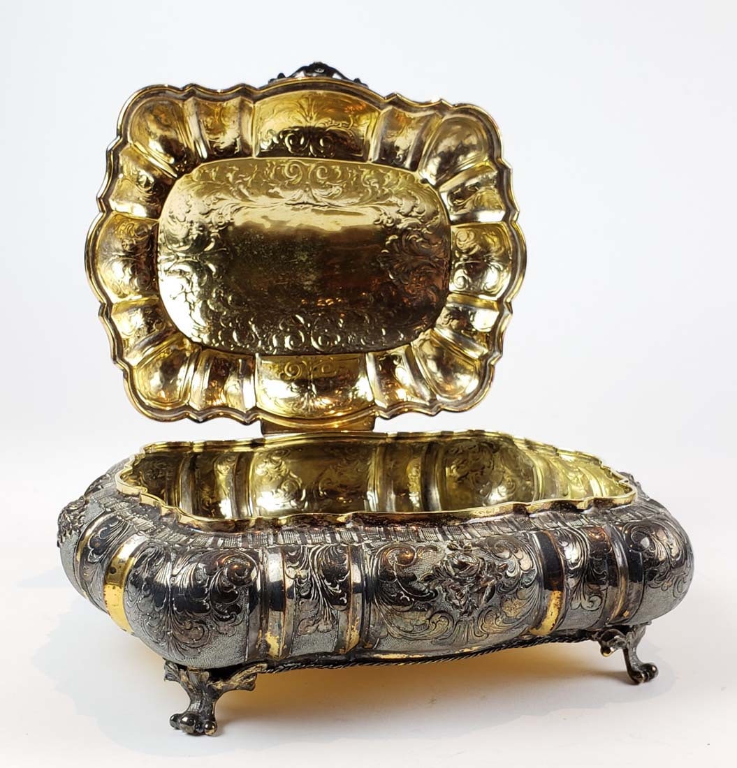 18th C. Gilt 800 Silver Austrian Box - 2