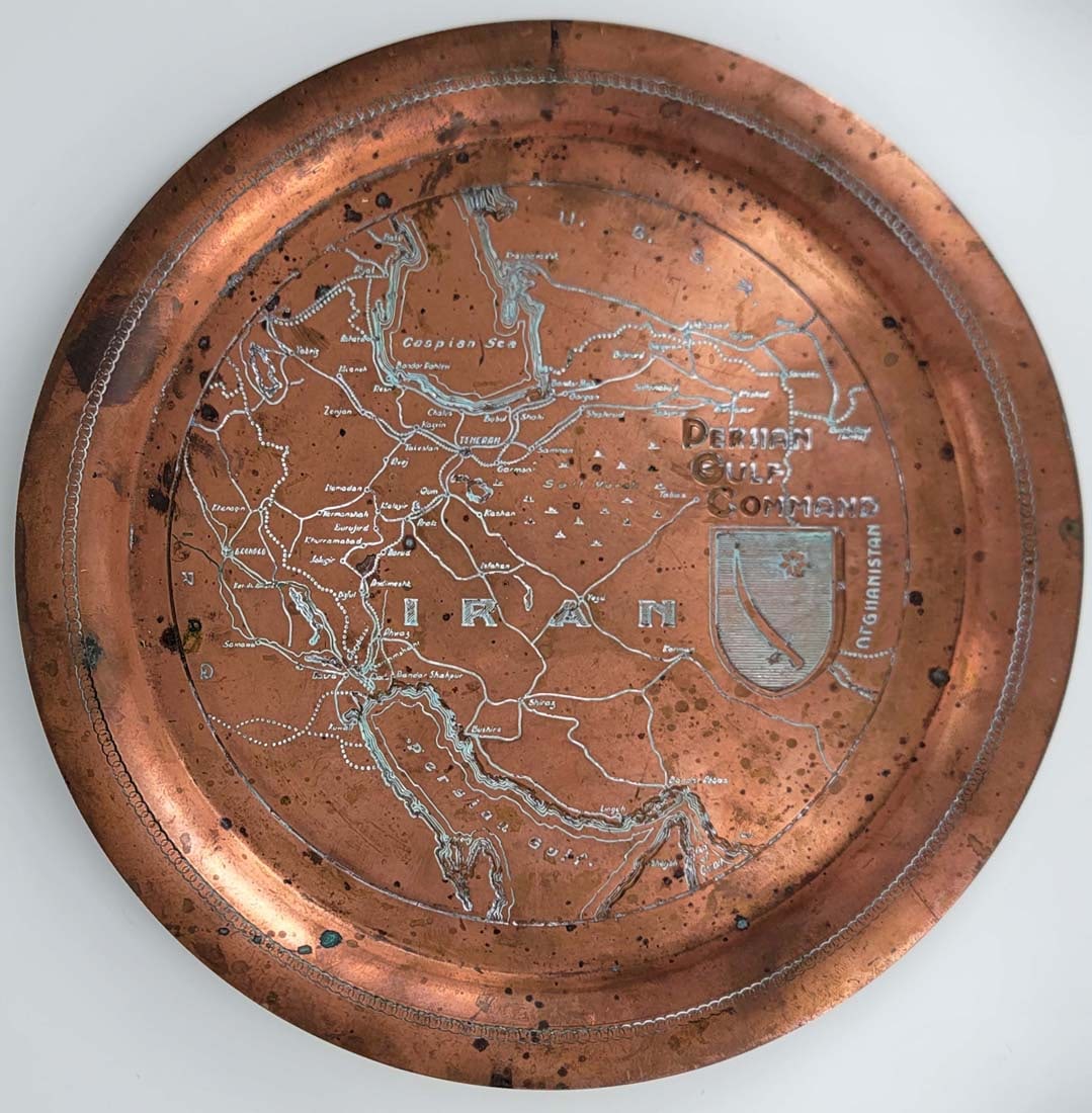 Pair Of Persian Golf Command Solid Copper, Circa 1943 - 3