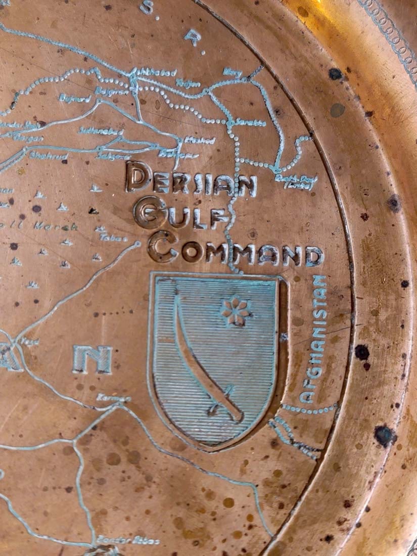 Pair Of Persian Golf Command Solid Copper, Circa 1943 - 4