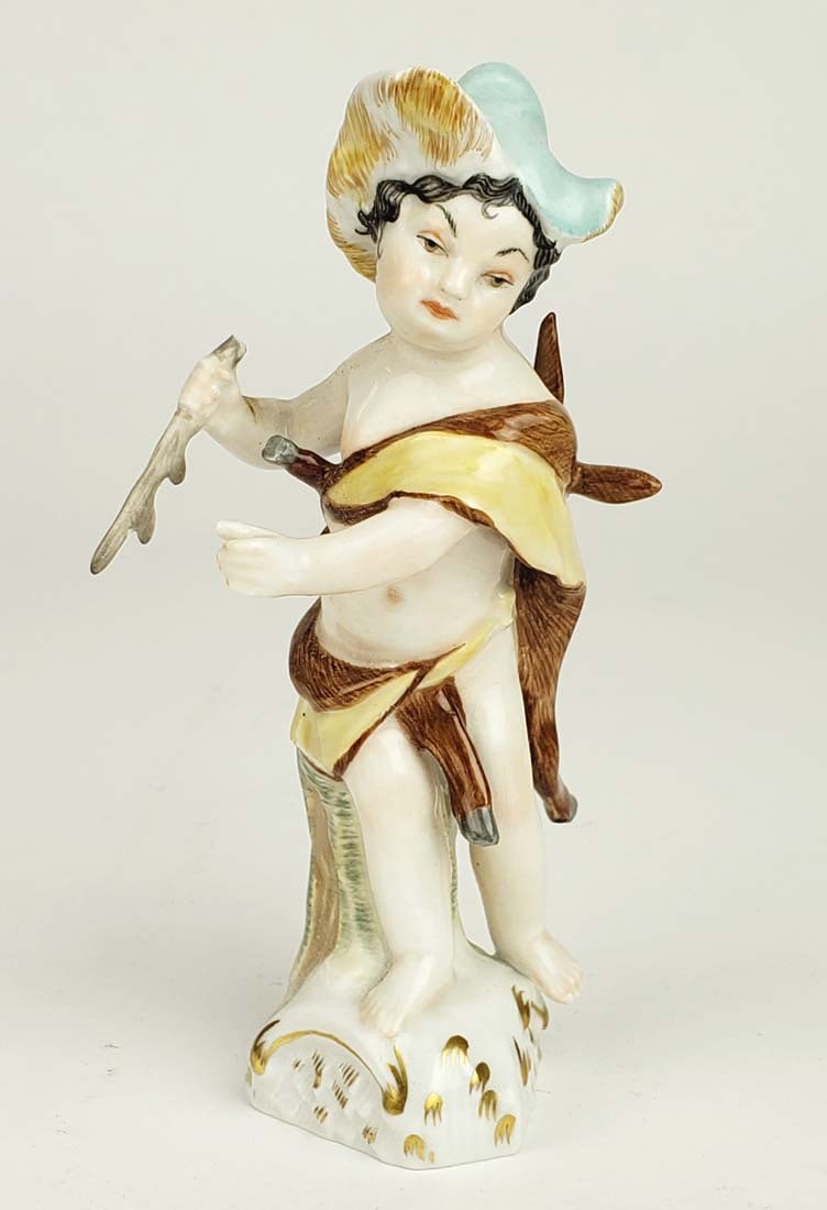 19th C. KPM Porcelain Figure of Hunter (1 of 3)