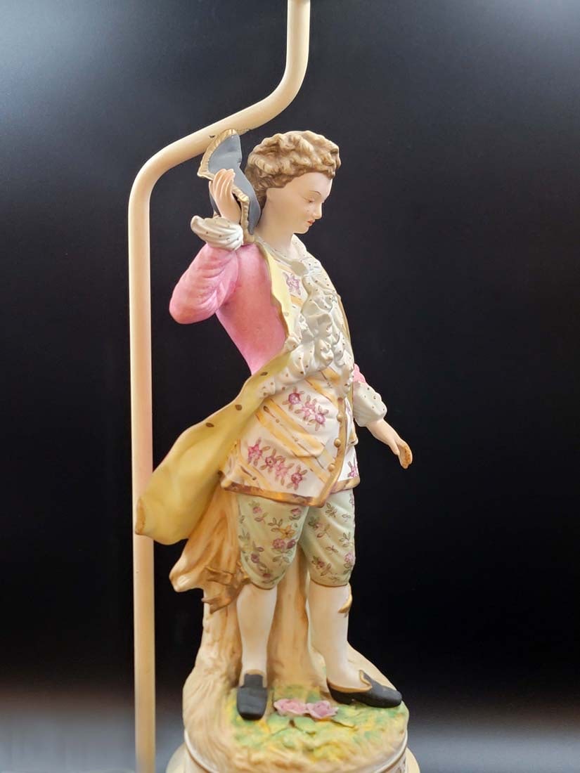 Large German Style Figural Lamp - 3