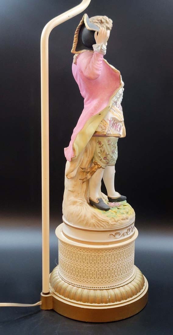 Large German Style Figural Lamp - 4