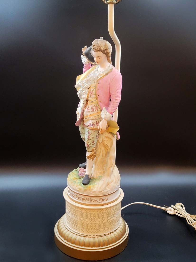 Large German Style Figural Lamp - 6