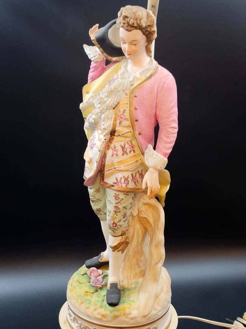 Large German Style Figural Lamp - 7