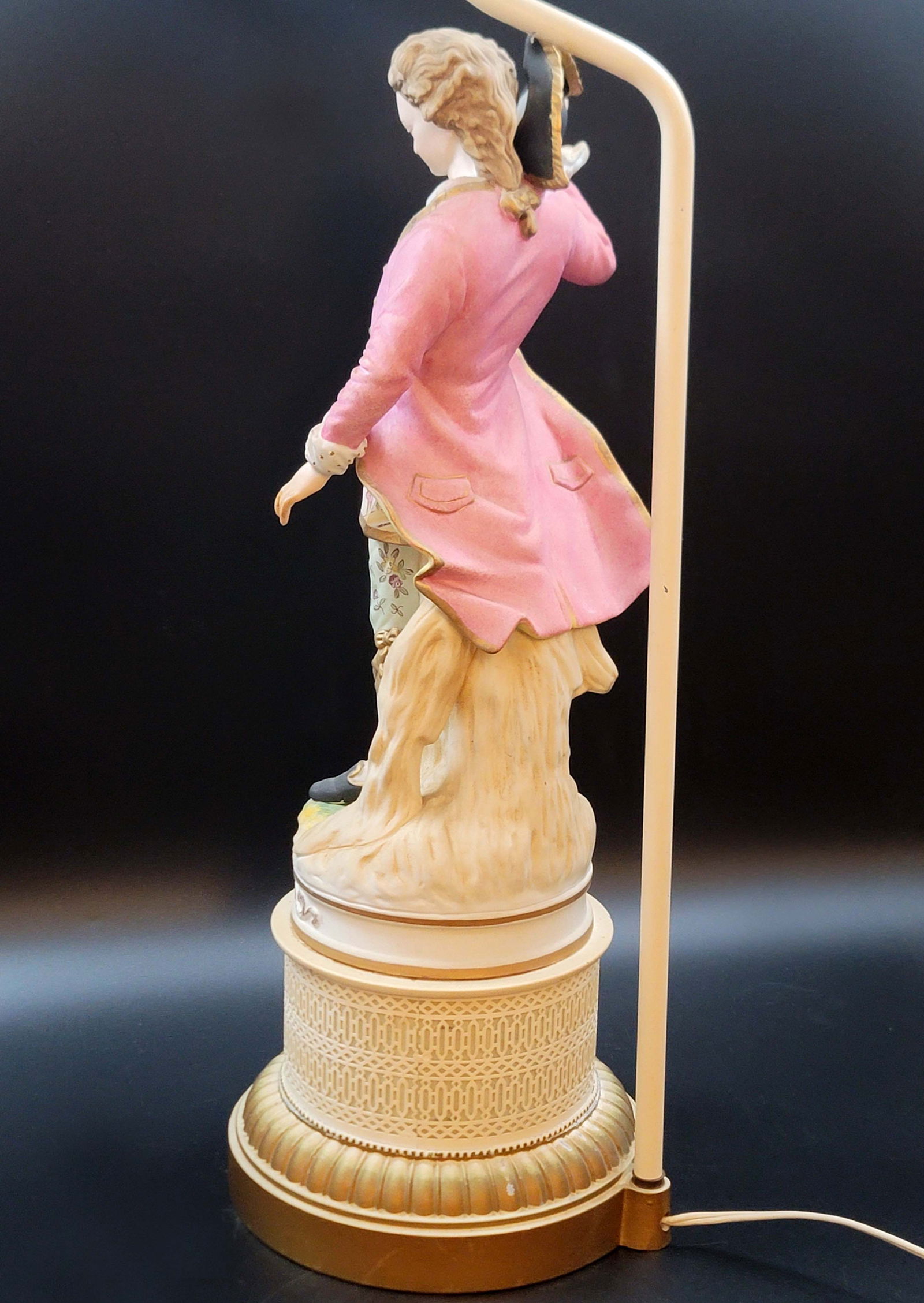 Large German Style Figural Lamp - 8