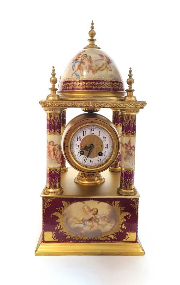 Large 19th C. Royal Vienna Austrian Clock - 2
