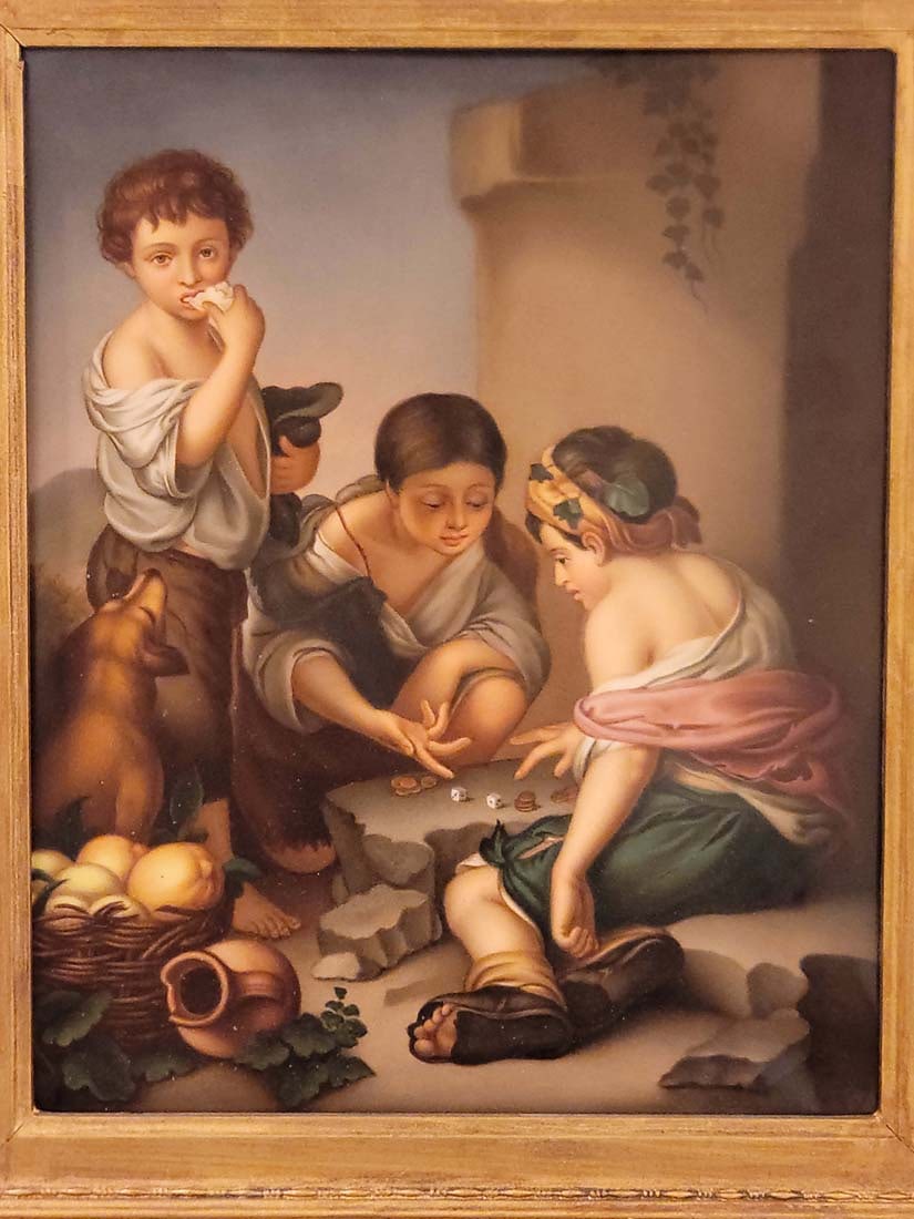 Framed 19th C. Berlin KPM plaque - 2