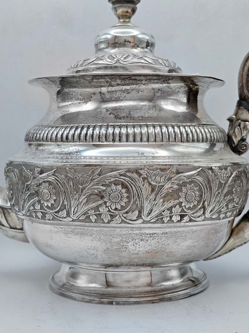 Large, Heavy Late 19th C. Tiffany & Co. Sterling Silver (8,260g) Six-Pieces Tea Set - 20