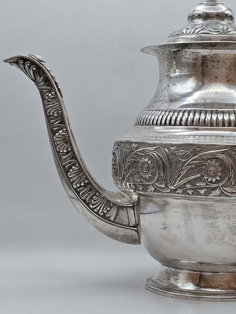 Large, Heavy Late 19th C. Tiffany & Co. Sterling Silver (8,260g) Six-Pieces Tea Set - 5