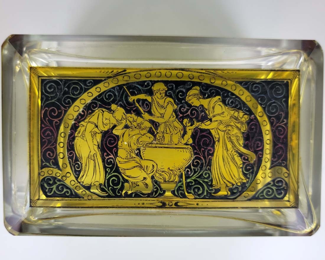 19th C. Crystal Moser Box - 2