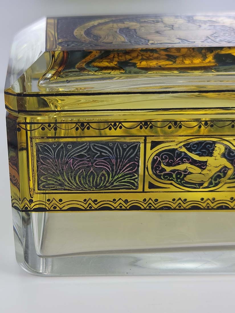 19th C. Crystal Moser Box - 5