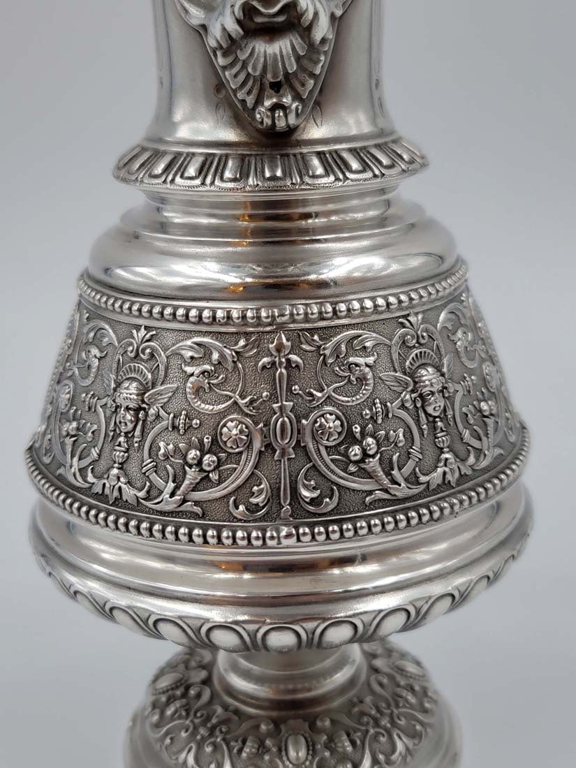 19th C. Imperial Russian Sterling Silver 84 Tea Set, 3,300 Grams - 10