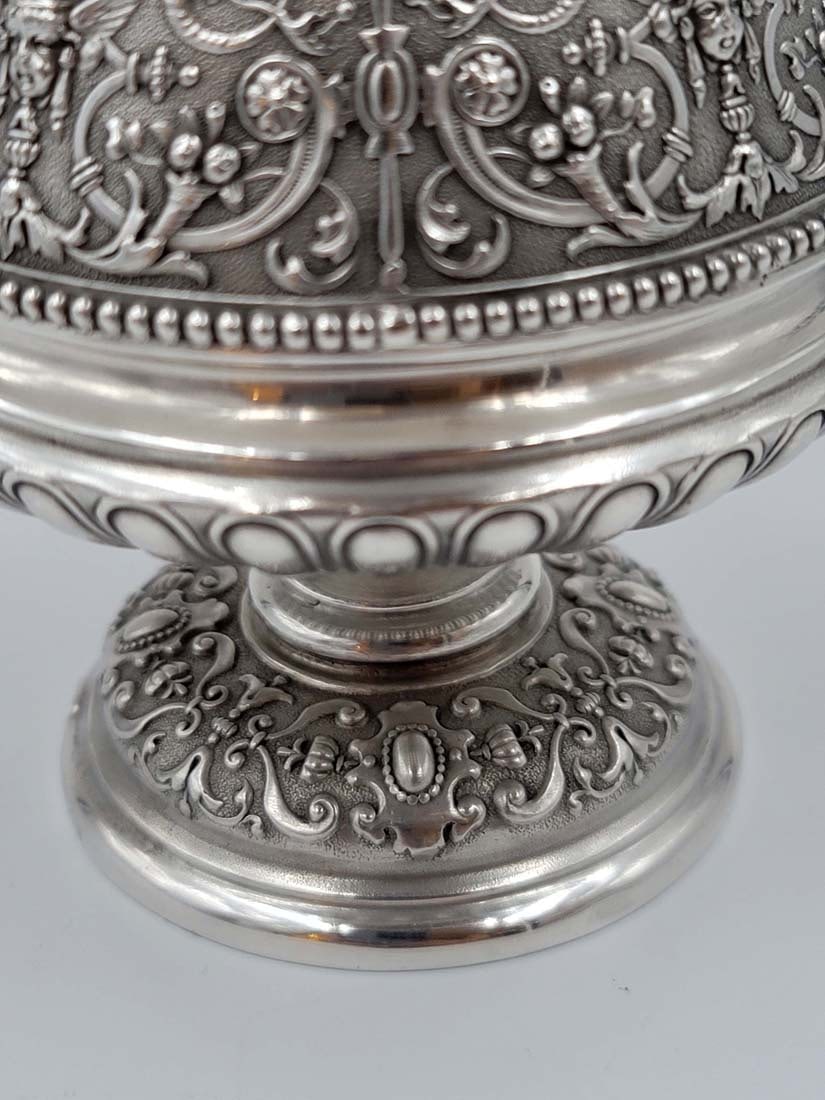 19th C. Imperial Russian Sterling Silver 84 Tea Set, 3,300 Grams - 11